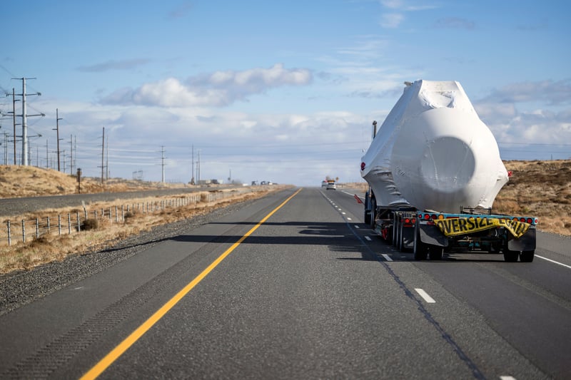 Heavy load on a truck