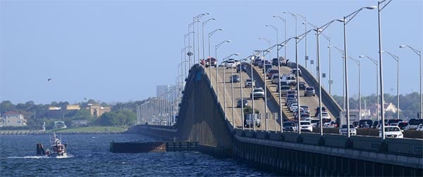 Escambia bay bridge hot shot trucking Pensacola