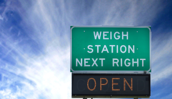 Hot shot trucking weigh station