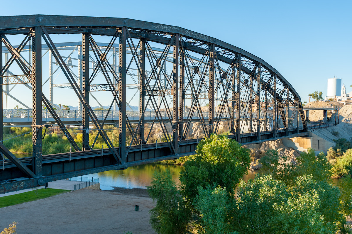 Ocean-to-ocean bridge at Yuma Crossing, Arizona