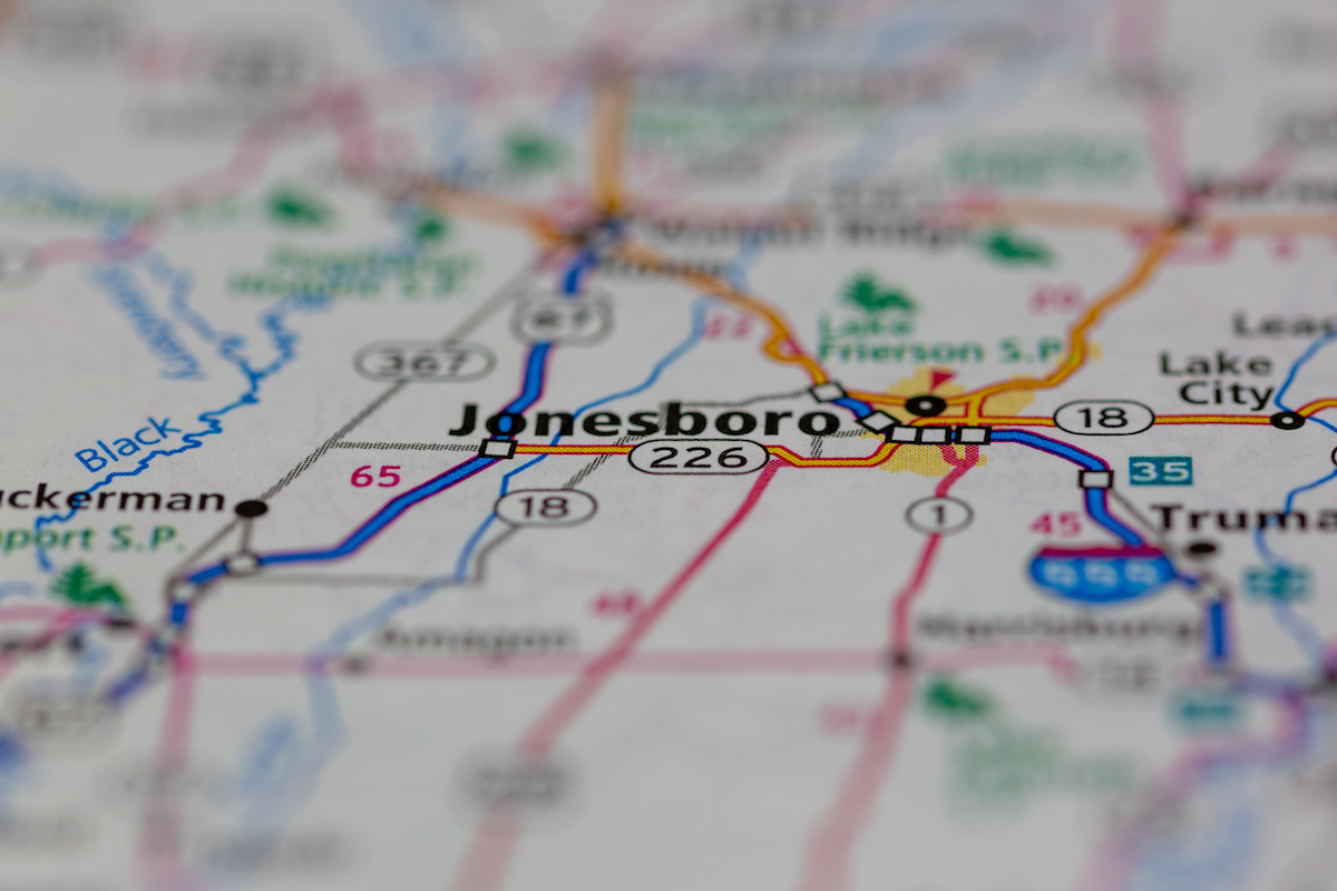 Jonesboro road map